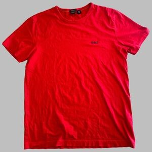 BOSS Hugo Boss Mens Red T Shirt Size Large